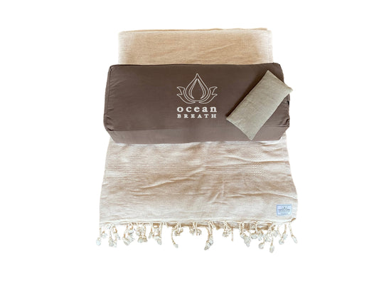 Ocean Breath Luxury Mediation Set - 5 Piece -Tofino Towel Collab